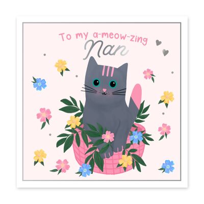 Cheddar the Cat Nan Card