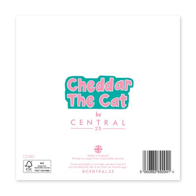 Cheddar the Cat Nanny Card