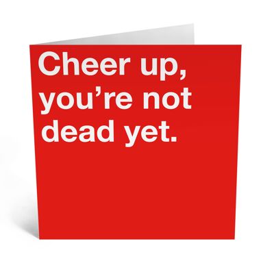 Cheer Up You're Not Dead yet Funny Birthday Card