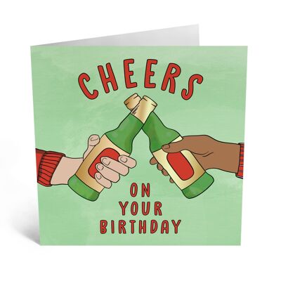 Cheers On Your Birthday Lustige Geburtstagskarte