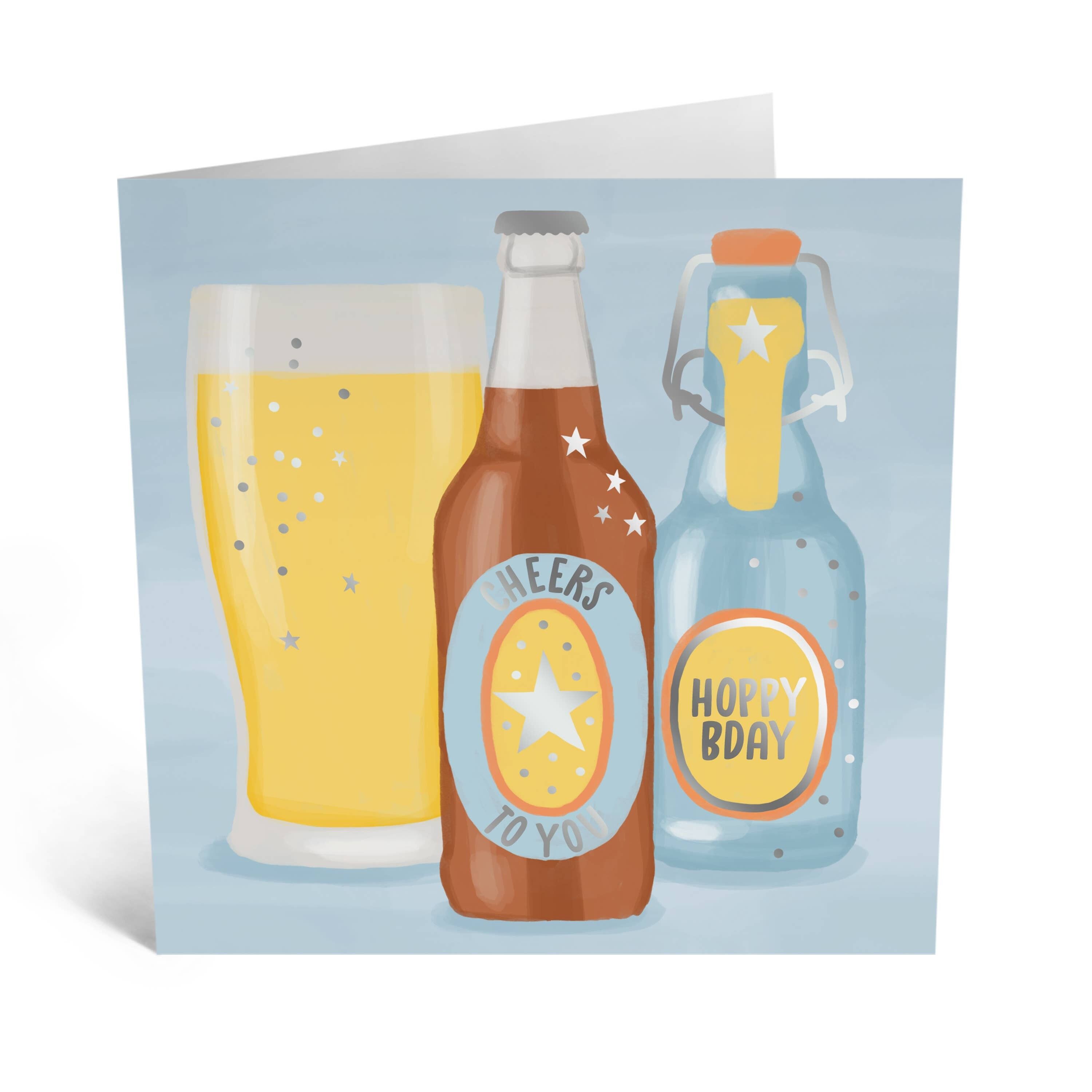 Cheers To You Hoopy Bday Biglietto di auguri di compleanno divertente