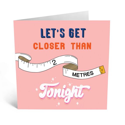 Closer Than 2 Metres Funny Anniversary Card