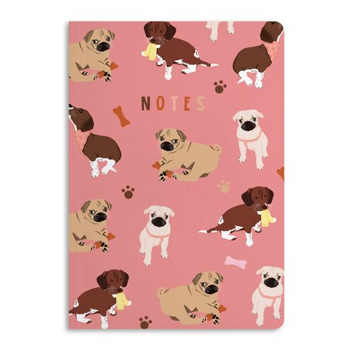 COLOURFUL DOG NOTES NOTEBOOK