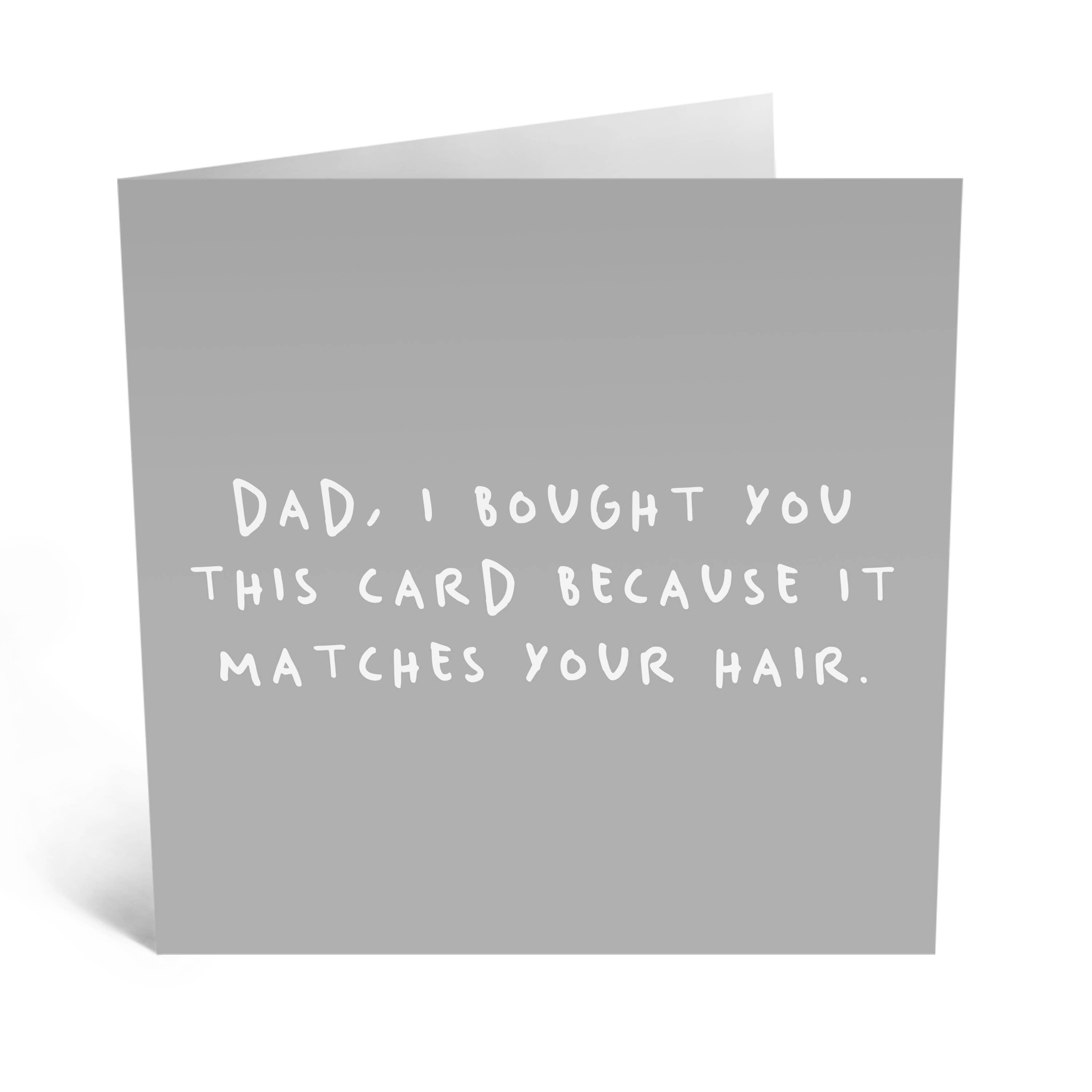 Papa passt zu Ihrem Haar, lustige Geburtstagskarte