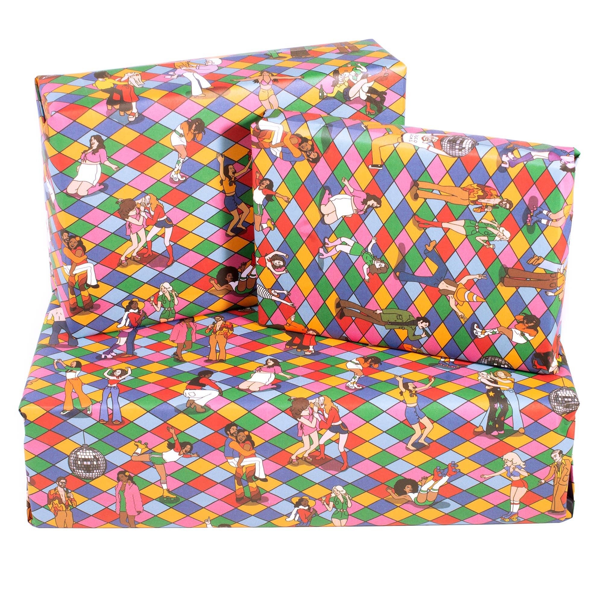 Papel de regalo disco - 1 hoja