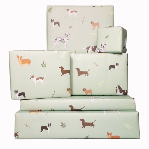 Dogs In Nature Wrapping Paper - 1 Sheet