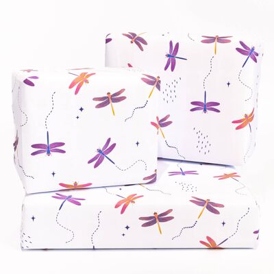 Dragon Fly Wrapping Paper - 1 Sheet