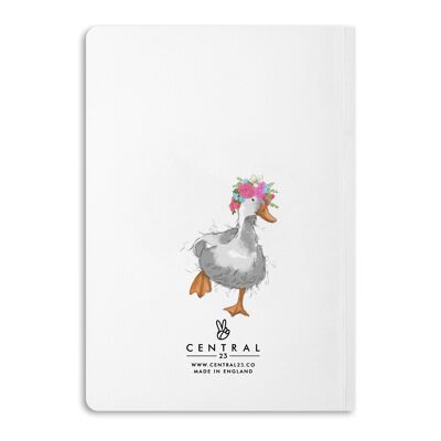 CARNET COURONNE DE FLEURS DE CANARD