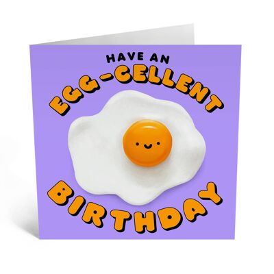 Carte d'anniversaire Egg-cellent