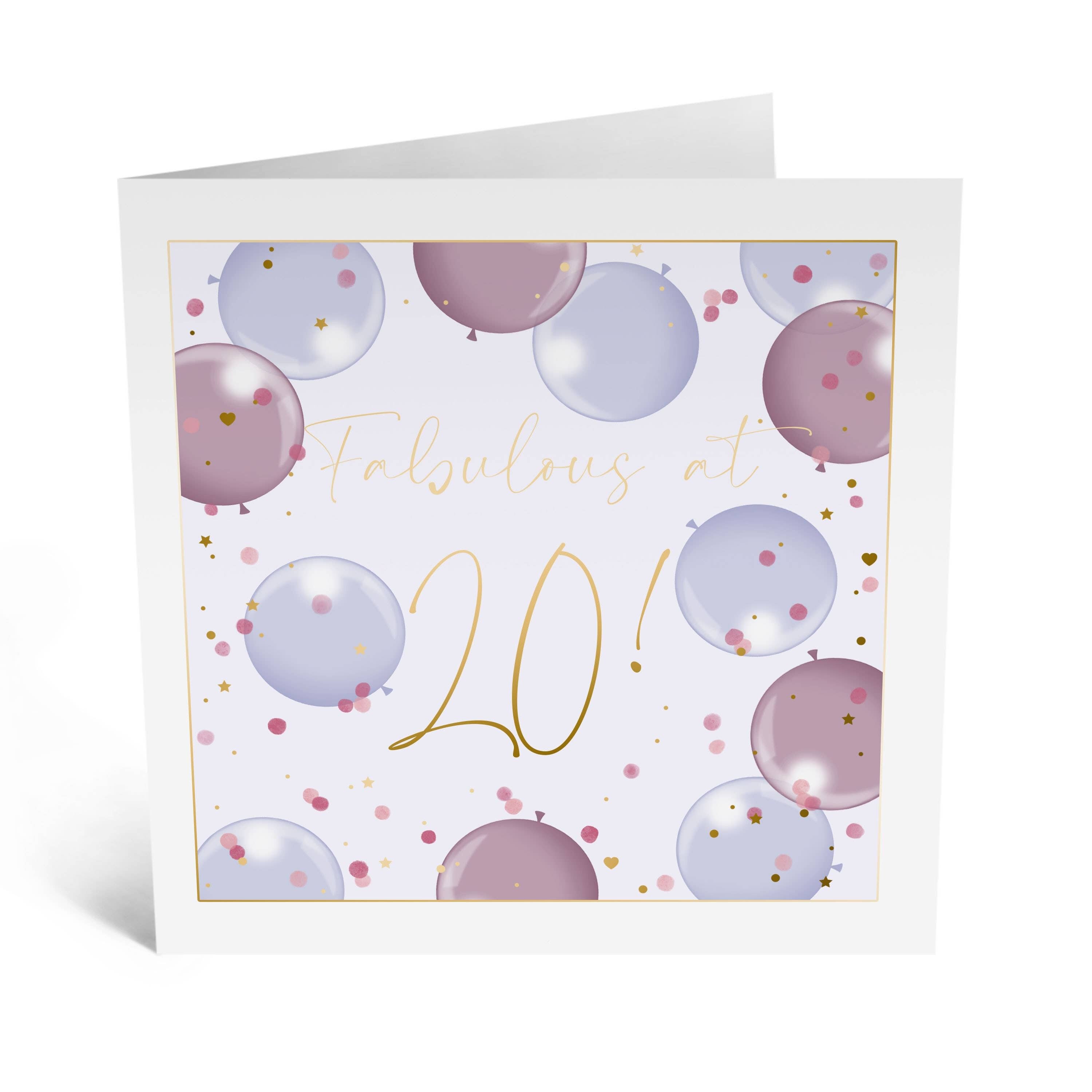 Fabulous at 20 Card