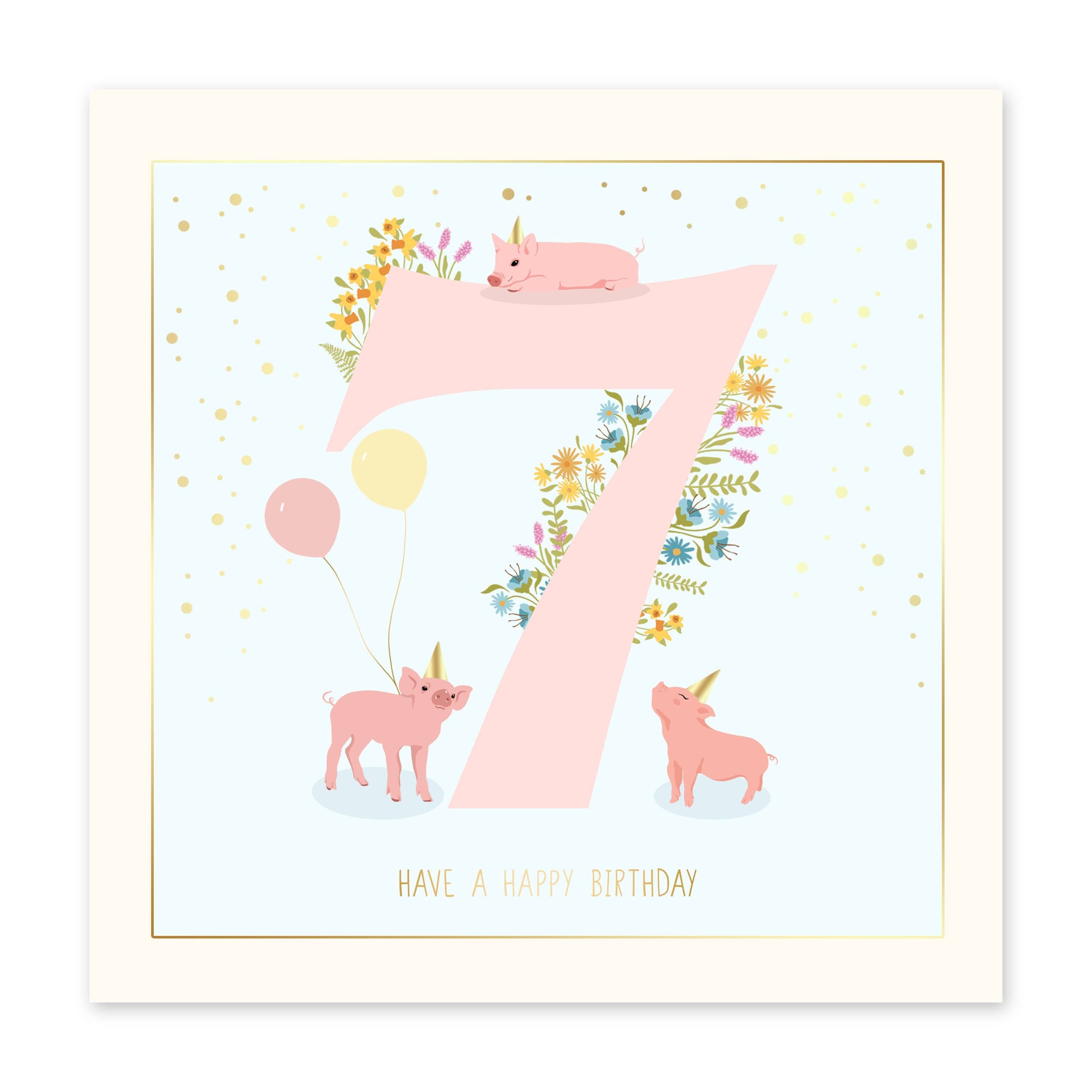 Carta di compleanno 7 da cortile