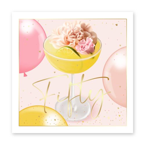 Fifty Cute 50th Birthday Card