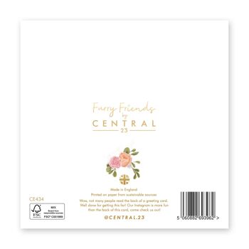 Carte Petite-fille de cochon floral 2