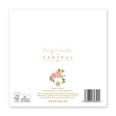 Floral Pig Grandma Card