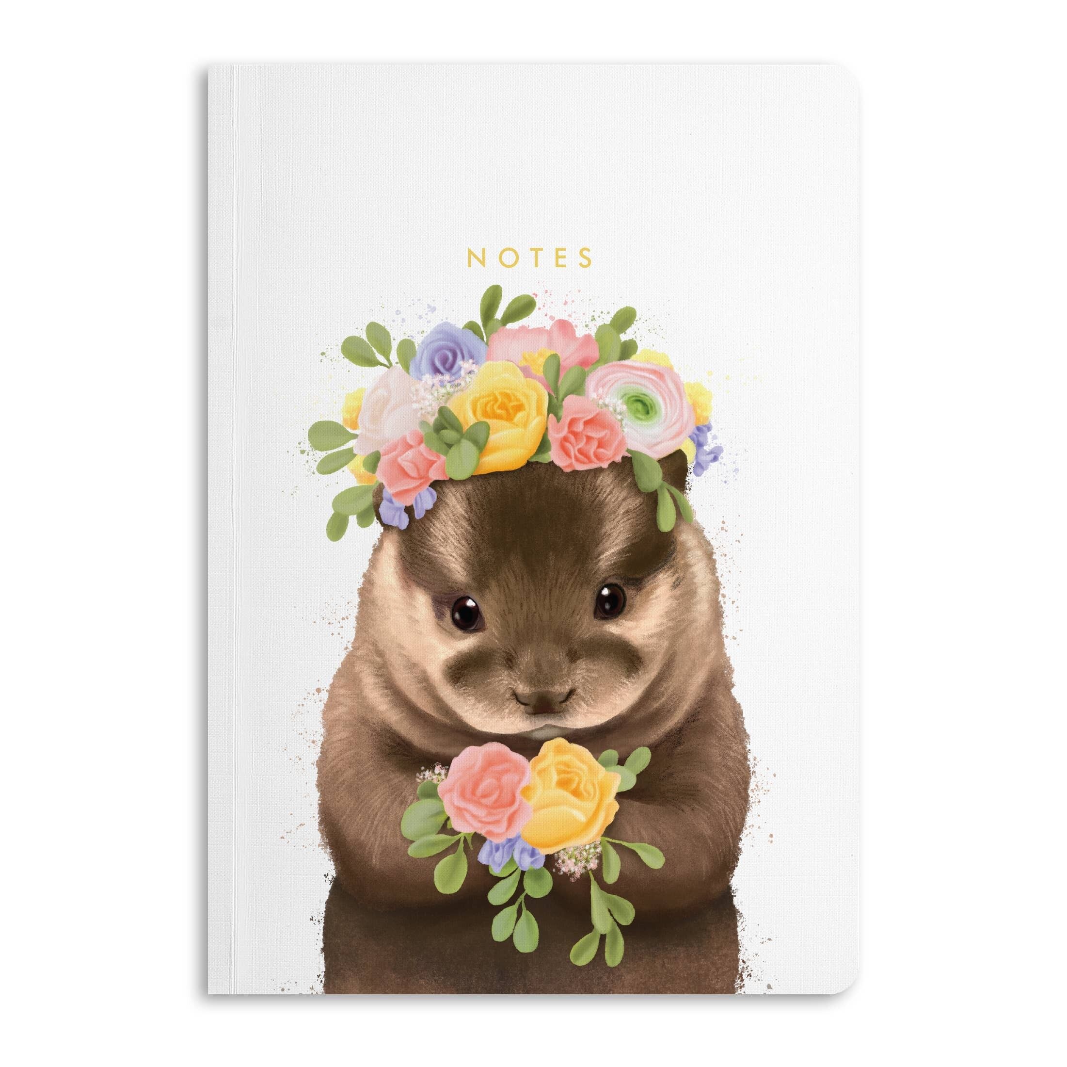 TACCUINO DELLA LONTRA DELLA CORONA DEL FIORE