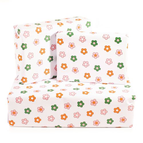 Flower Power Wrapping Paper - 1 Sheet