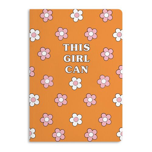 FLOWER THIS GIRL CAN NOTEBOOK