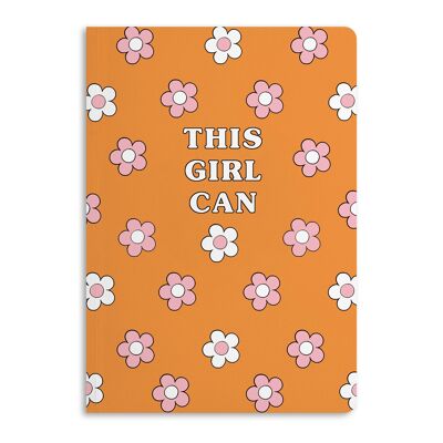 FLOWER THIS GIRL CAN NOTEBOOK