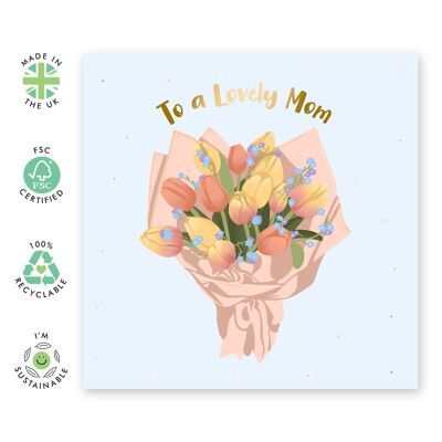 Flores Tarjeta Mamá Encantadora