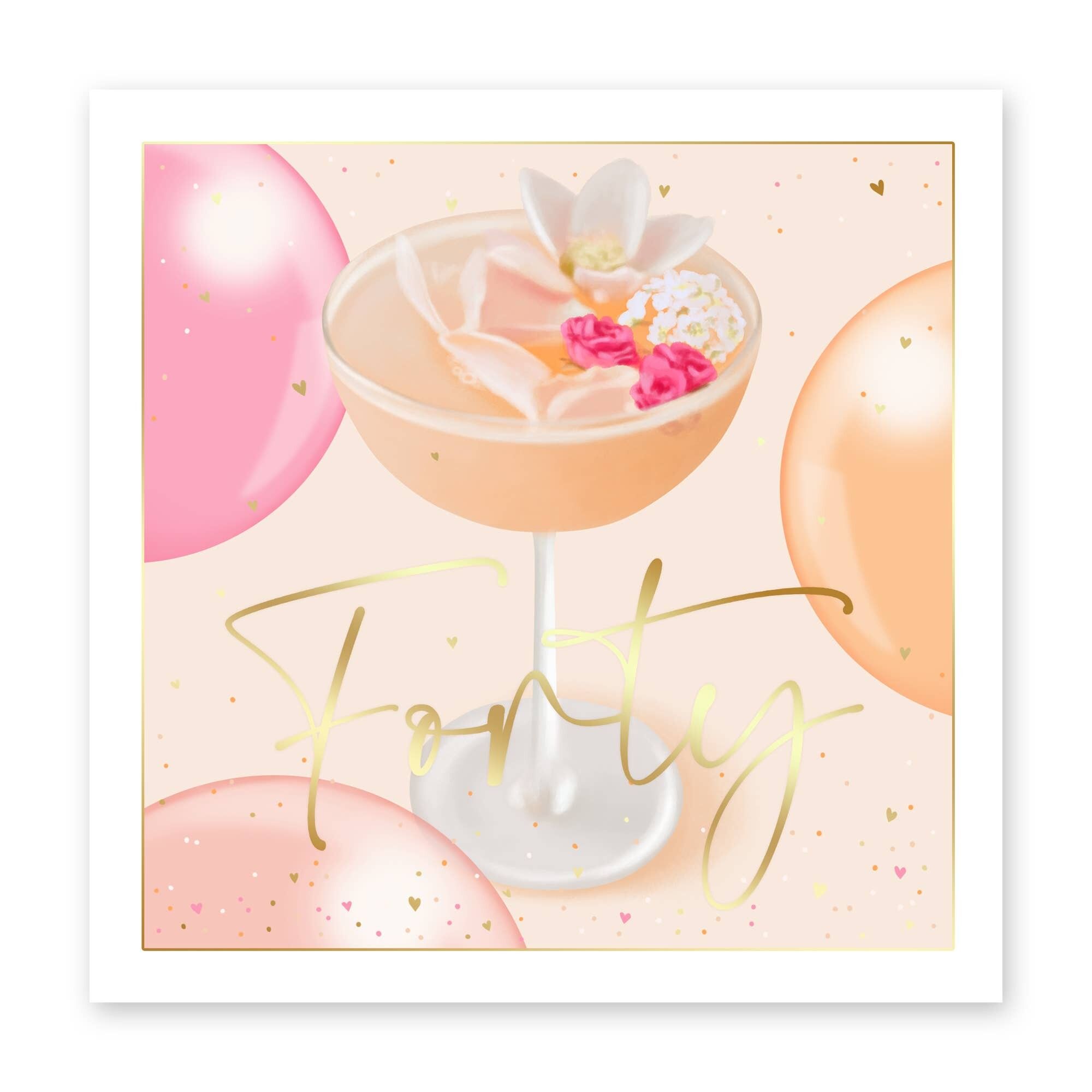 Quaranta simpatici biglietti per il 40° compleanno