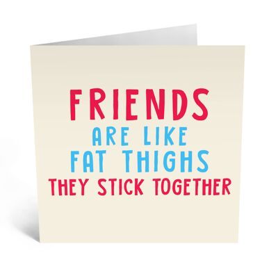 Los amigos son como una tarjeta
