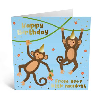 From Your Little Monkeys Card