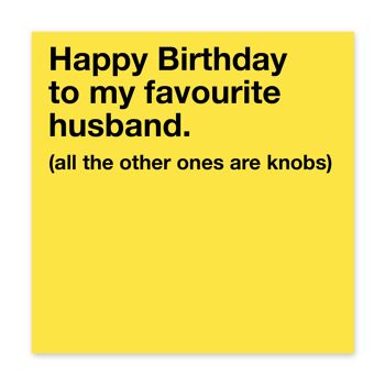 Carte d'anniversaire drôle pour mari, carte d'anniversaire effrontée 2