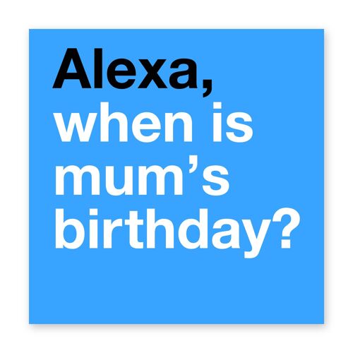 Funny Birthday Card For Mum, Birthday Cards