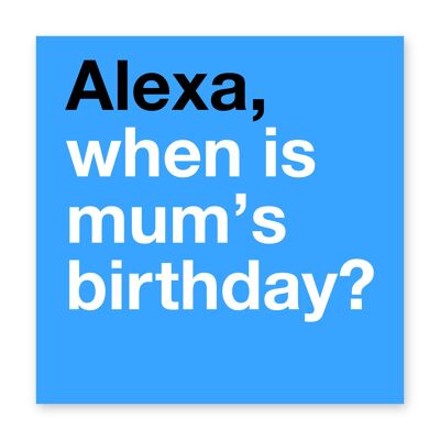 Tarjeta de cumpleaños divertida para mamá, tarjetas de cumpleaños