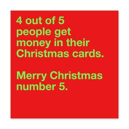 Funny Christmas Card, Cheeky Christmas Card