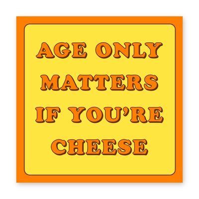 Funny Old Age Birthday Card, Punny Card - 2