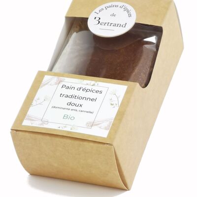 Traditional sweet organic gingerbread (predominantly anise and cinnamon)