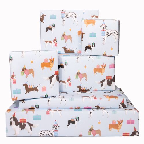 Gift Dogs Wrapping Paper - 1 Sheet