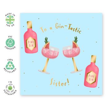 Carte de soeur Gintastic 1