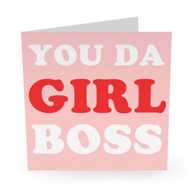 Girl Boss süße Geburtstagskarte