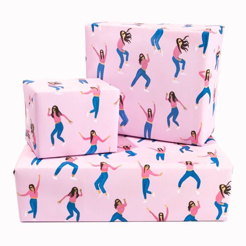 Girls Dancing Wrapping Paper - 1 Sheet