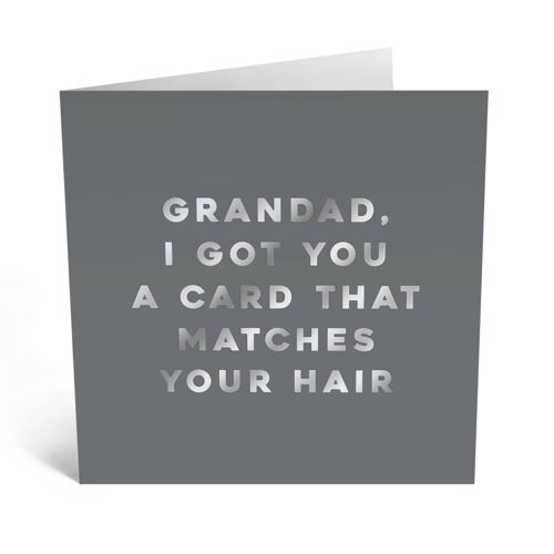 Grandad Card to Match Your Hair Card