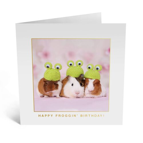 Guinea Pigs with Hats Card