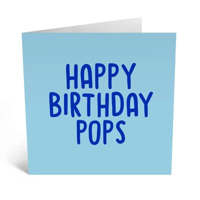 Alles Gute zum Geburtstag Pops-Karte