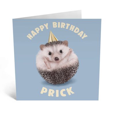 Happy Birthday Prick Hedgehog Funny Birthday Card - 1