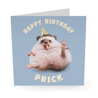 Feliz cumpleaños Prick Hedgehog Tarjeta de cumpleaños divertida - 2