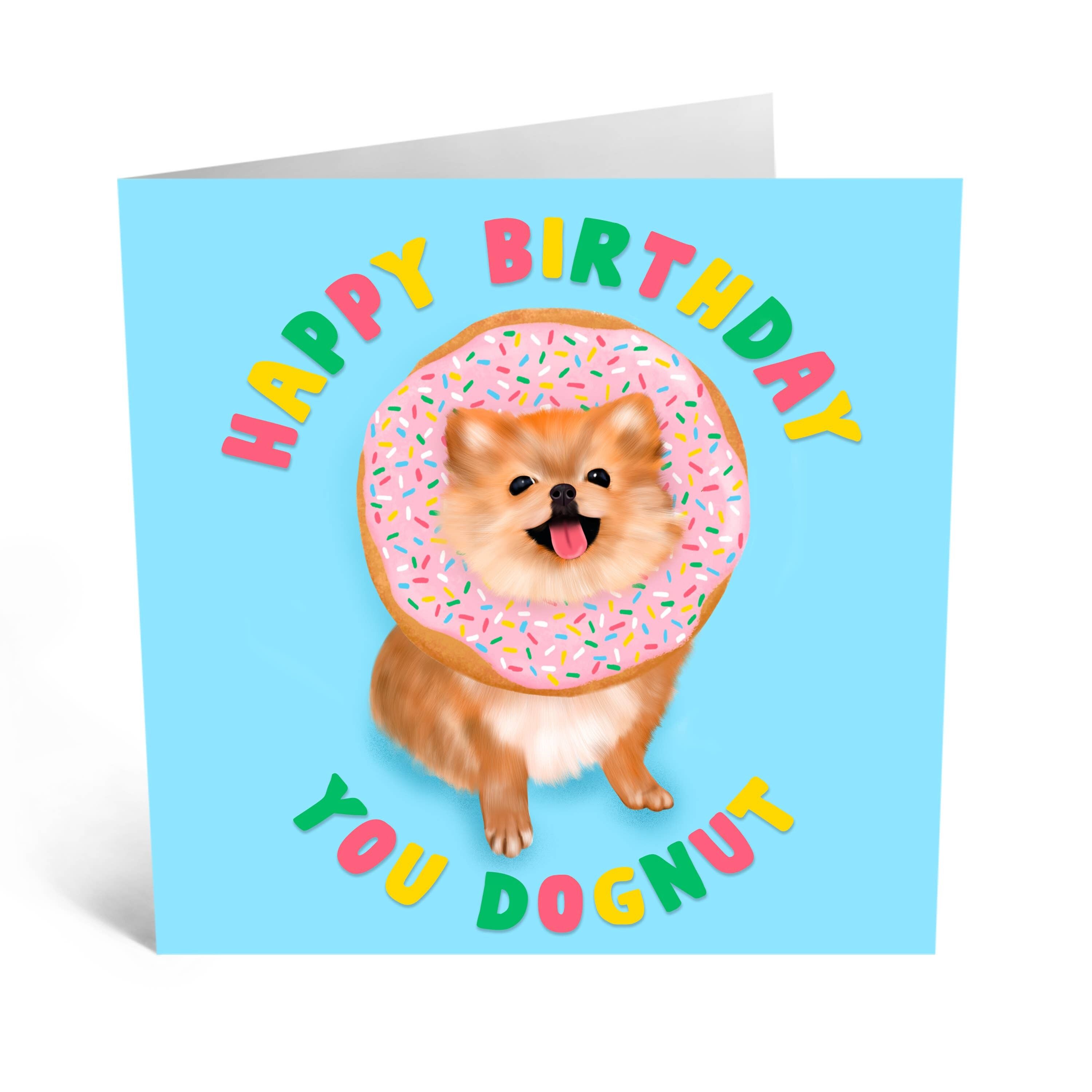 Carta di buon compleanno a te Dognut