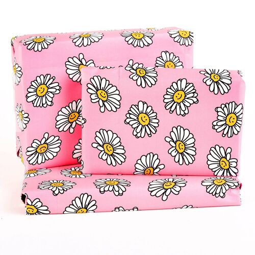 Happy Daisies Wrapping Paper - 1 Sheet