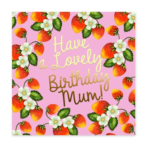 Have a Lovely Birthday Mum Card