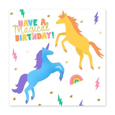 Que tengas un cumpleaños mágico Linda tarjeta de cumpleaños - 1