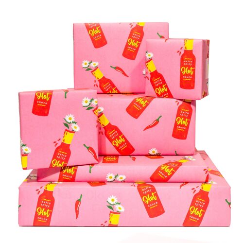 Hot Sauce Wrapping Paper - 1 Sheet