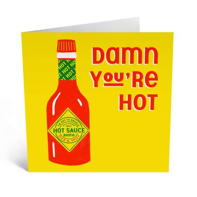 Carte d'amour drôle HotSauce