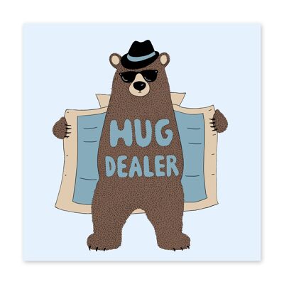 Hug Dealer Funny Love Card