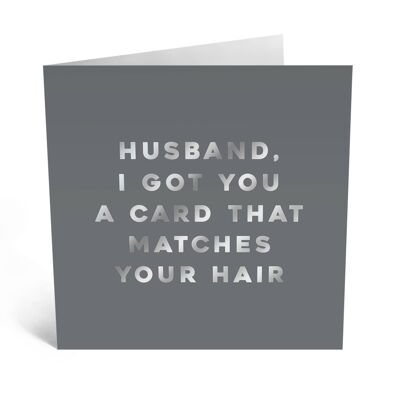 Tarjeta de marido a juego con tu tarjeta de pelo
