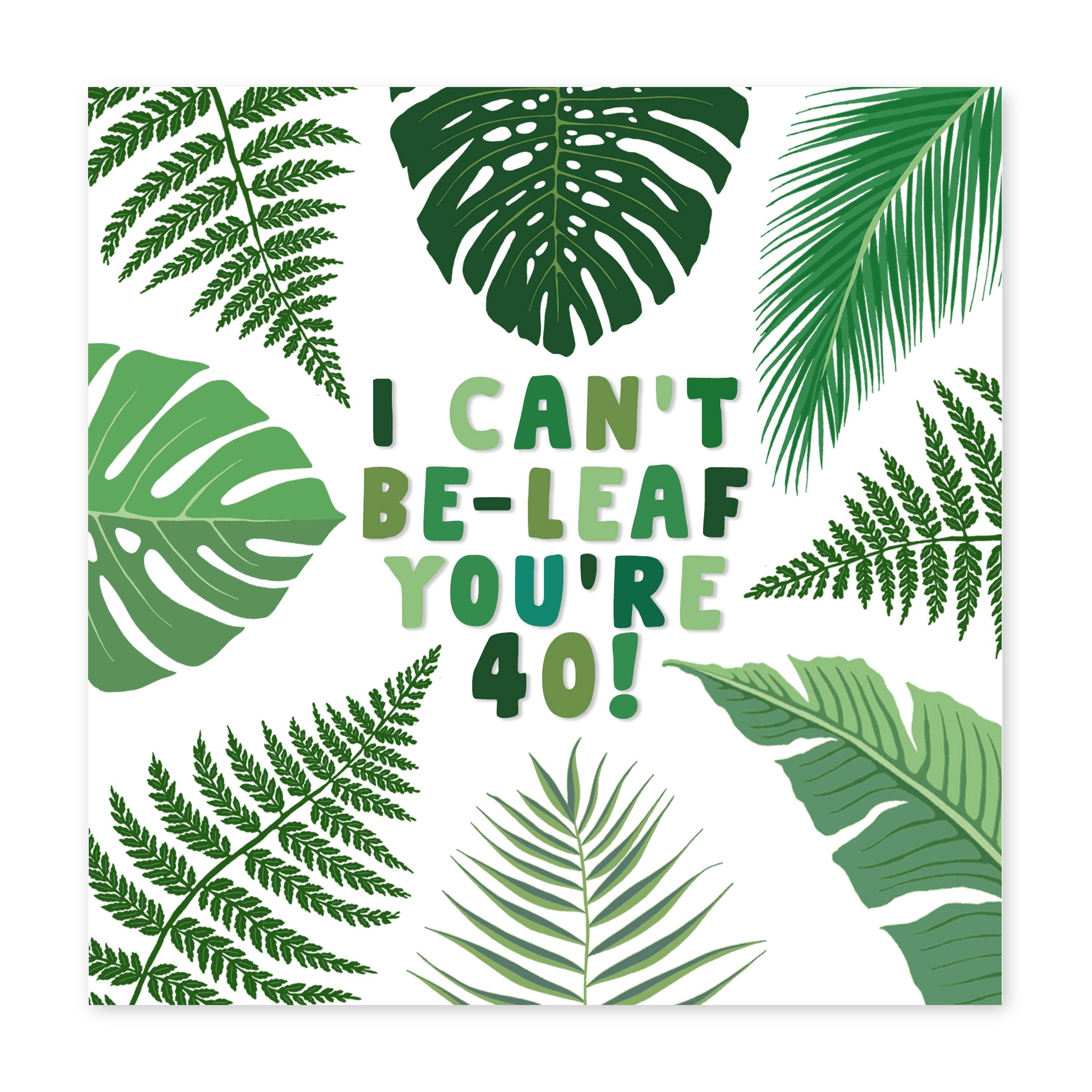 Non posso essere-foglia Sei 40 Card